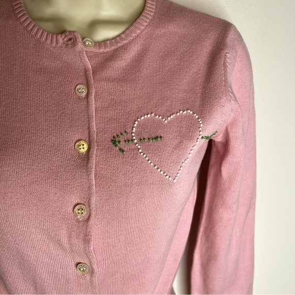 Marc Jacobs Sweaters - Marc Jacobs Women’s Pink Cardigan Sweater with Embroidered Heart